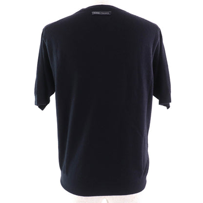 Prada Crew neck short sleeve cashmere knit sweater