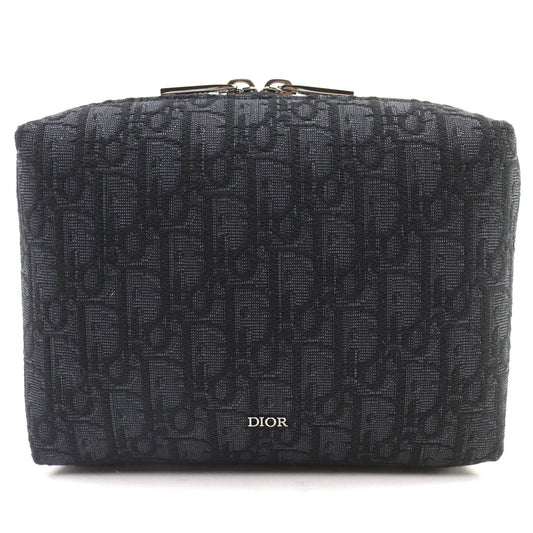 Dior Oblique Canvas Leather Pouch