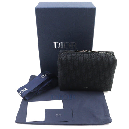 Dior Oblique Canvas Leather Pouch