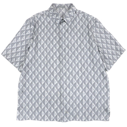 Dior CD Diamond Twill Silk Short Sleeve Shirt