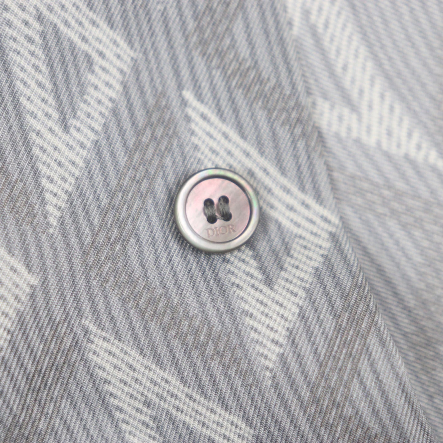 Dior CD Diamond Twill Silk Short Sleeve Shirt