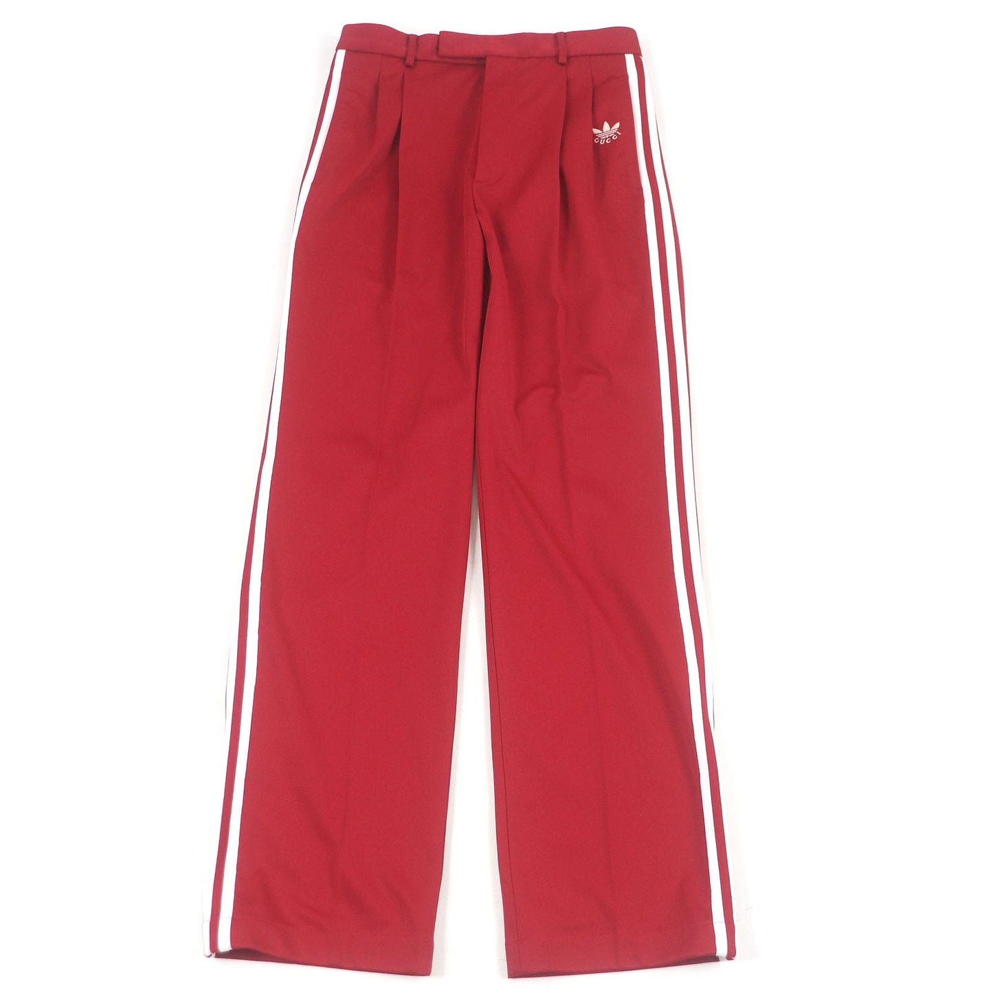 Gucci×adidas Trefoil logo embroidered three-stripe pants