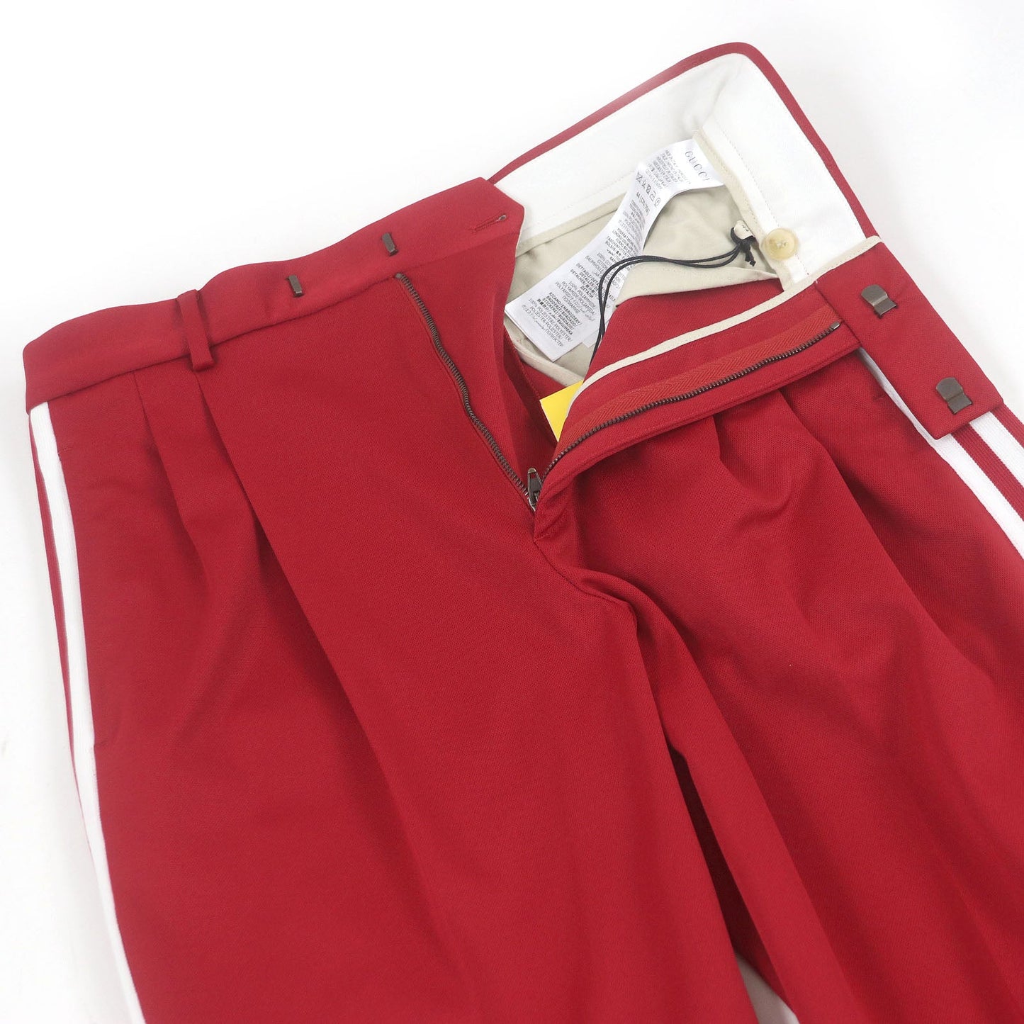 Gucci×adidas Trefoil logo embroidered three-stripe pants