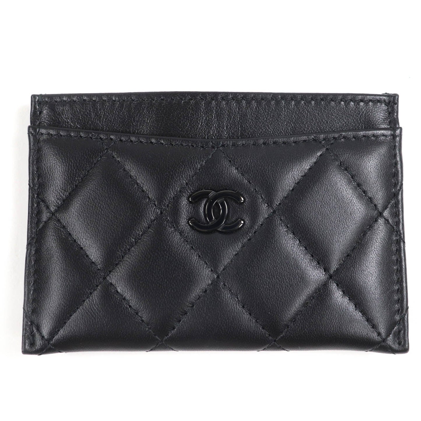 Chanel Card Case Matrasse COCO Mark Lambskin Card Case