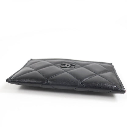 Chanel Card Case Matrasse COCO Mark Lambskin Card Case