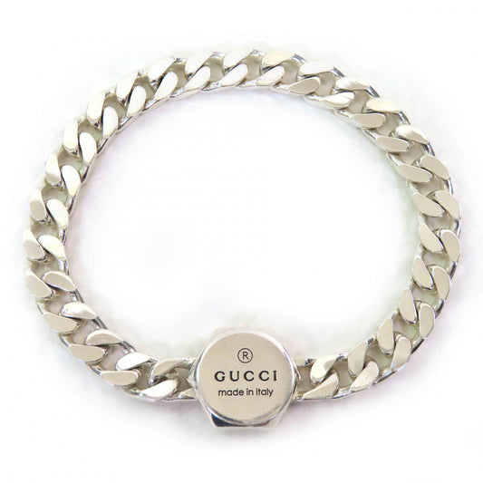 Gucci Trademark Bure Rubbed T logo bangle Silver Bracelet