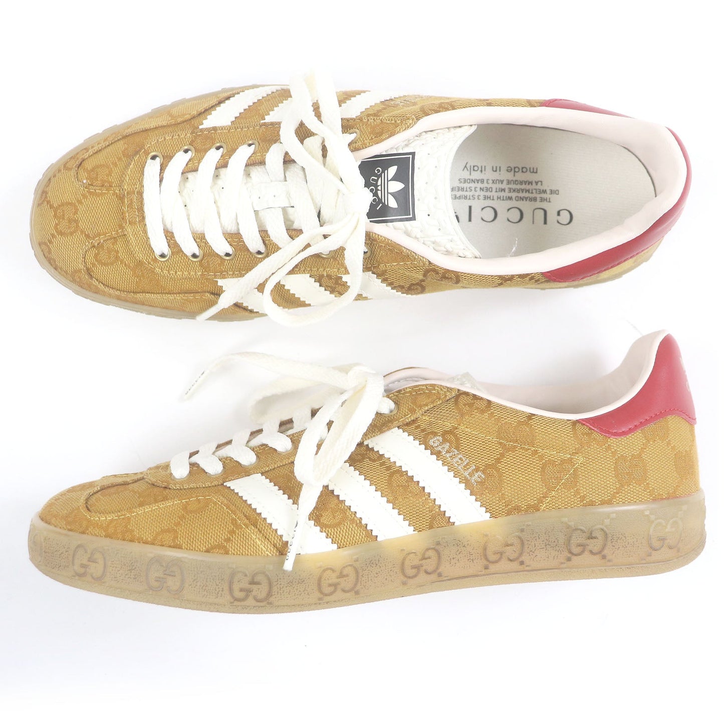 Gucci×adidas GAZELLE GG canvas Low Cut Sneakers