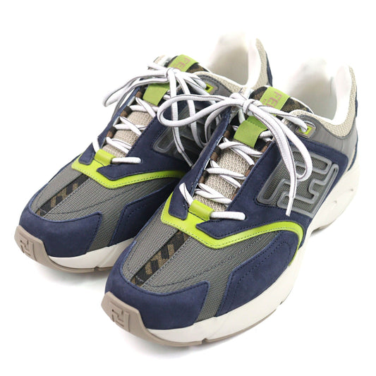 Fendi FASTER TRAINERS Suede Leather Sneakers