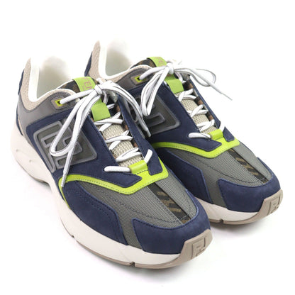 Fendi FASTER TRAINERS Suede Leather Sneakers