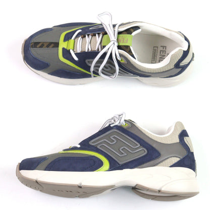 Fendi FASTER TRAINERS Suede Leather Sneakers
