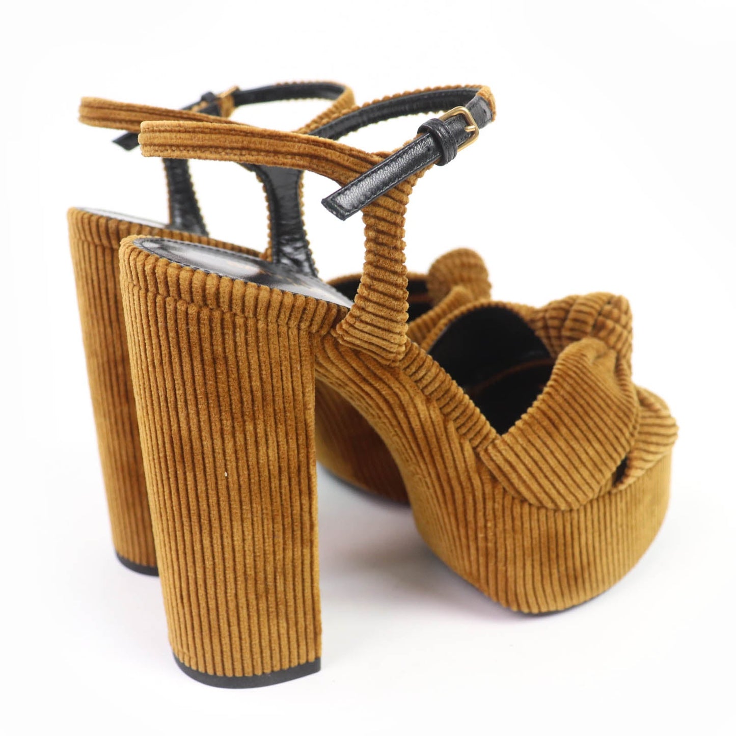 Saint Laurent Paris Corduroy Sandals