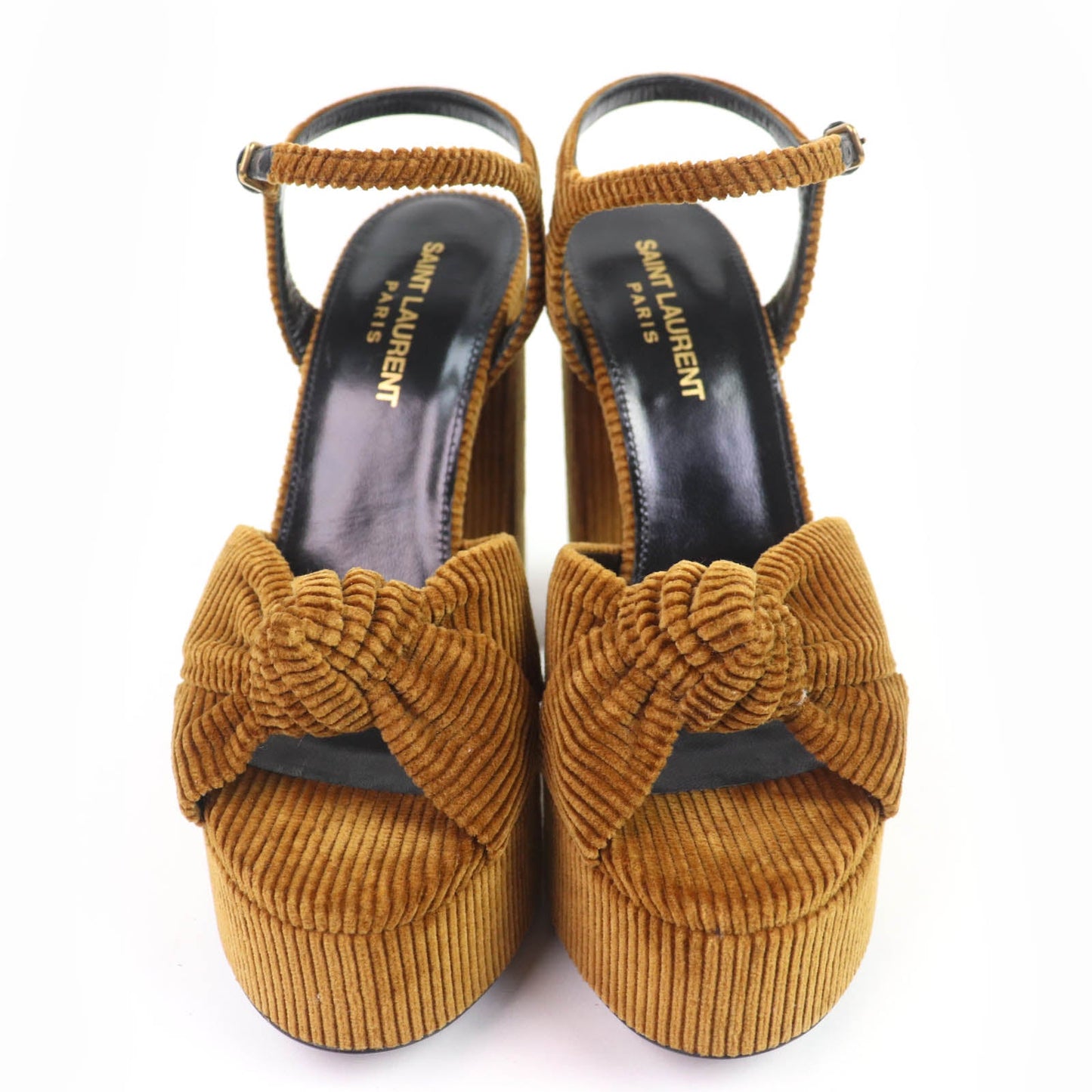 Saint Laurent Paris Corduroy Sandals