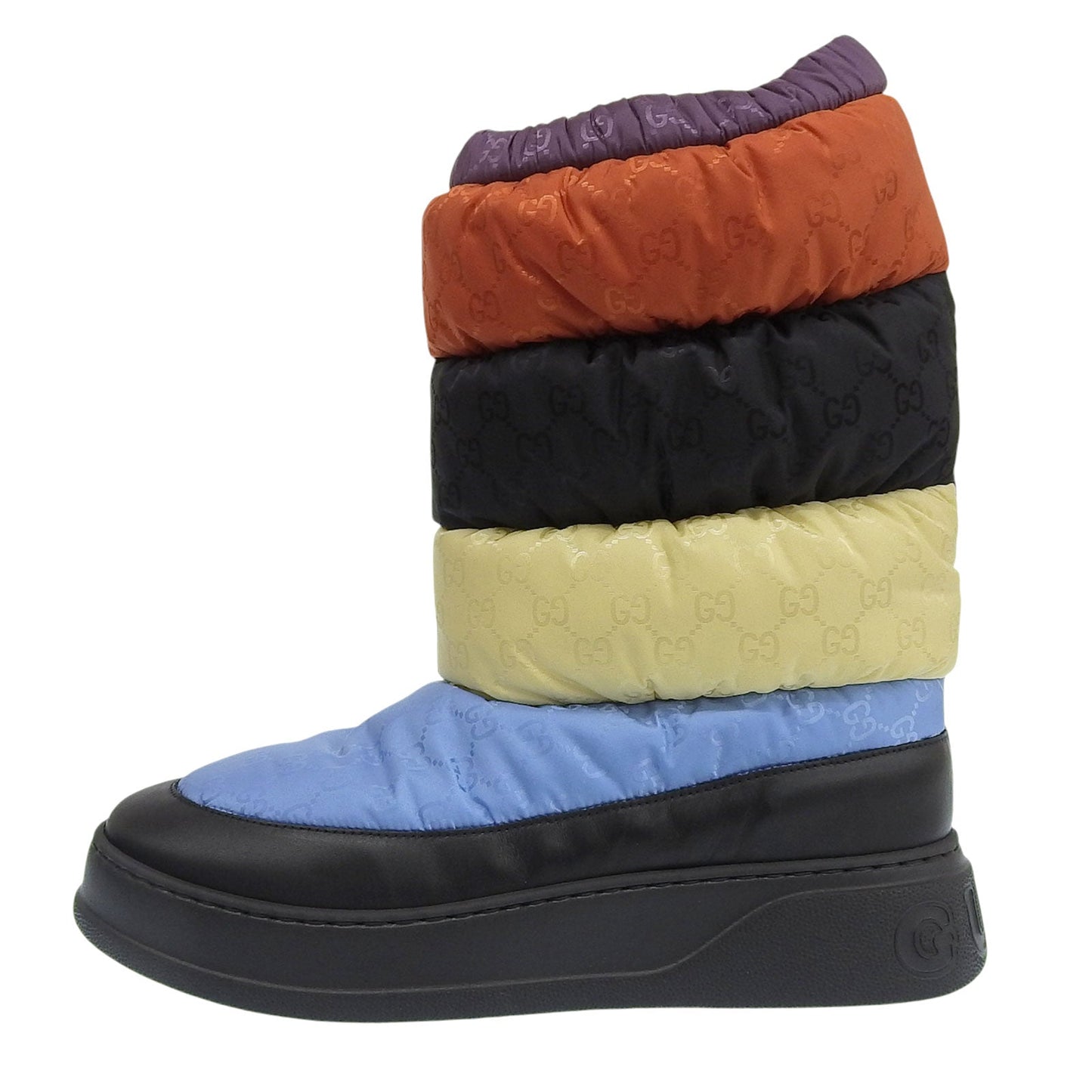 Gucci GG Nylon Leather Boots