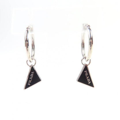 Prada Pierce Symbol Pendant AG925 Earrings