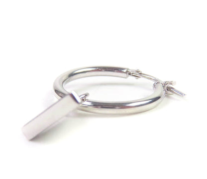 Prada Pierce Symbol Pendant AG925 Earrings