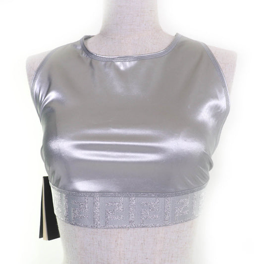 Fendi Zucca Pattern FF logo Nylon Tank Top