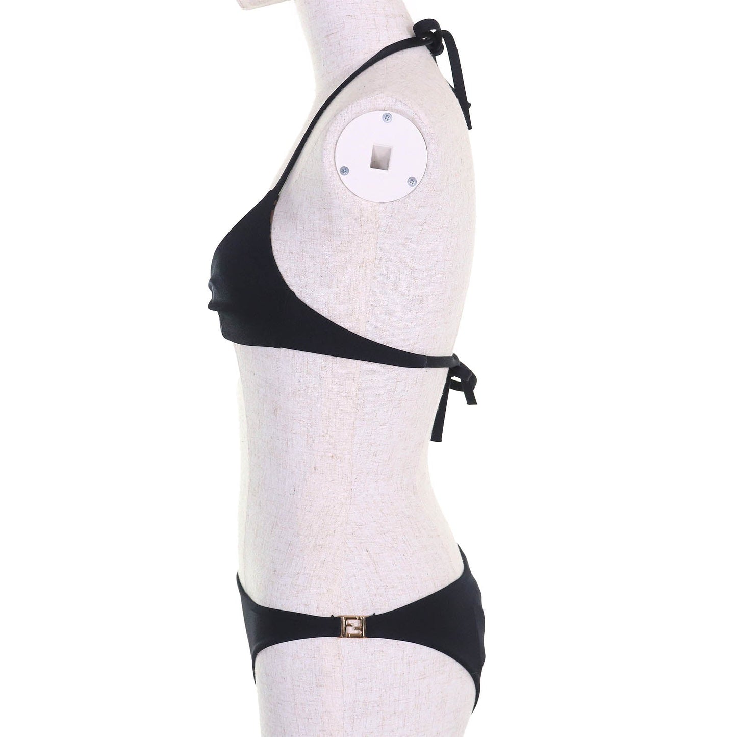 Fendi FXBH60 Zucca FF logo Metallic Swimwear Set