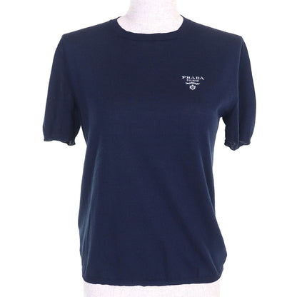 Prada Silk Knit Short Sleeve Top