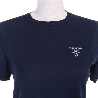 Prada Silk Knit Short Sleeve Top