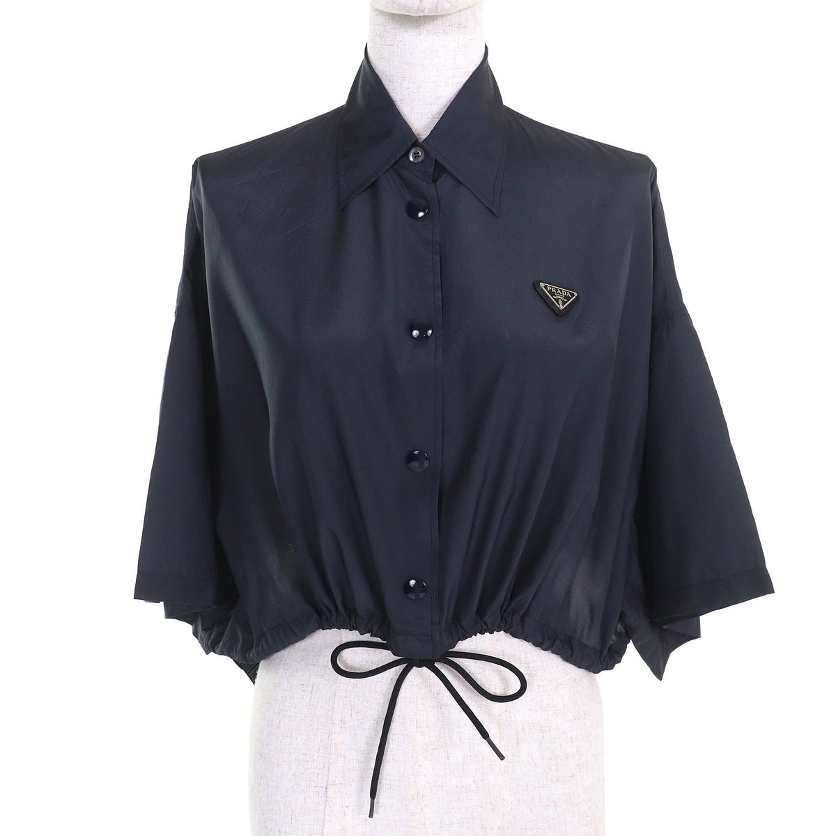 Prada Triangle logo Silk Shirt