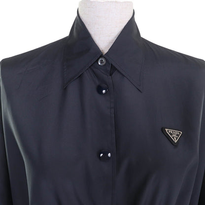 Prada Triangle logo Silk Shirt