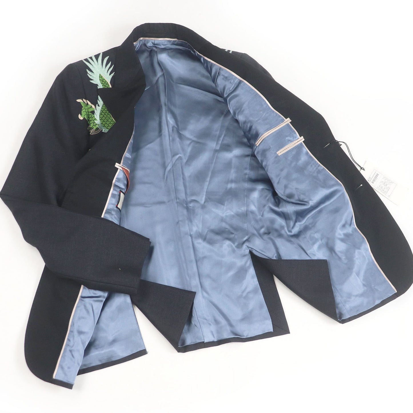 Gucci Dragon Embroidery Wool Suit