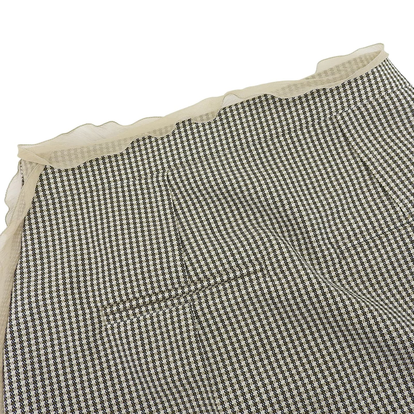 Fendi Houndstooth Wool Skirt