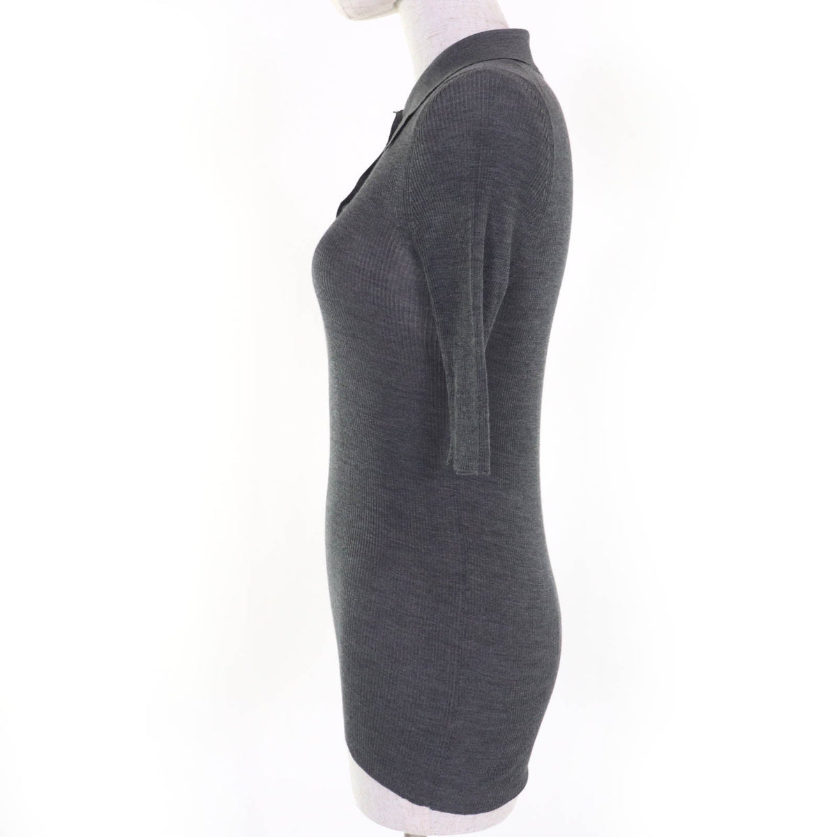 Prada Rhinestone Silk Knit Polo Shirt