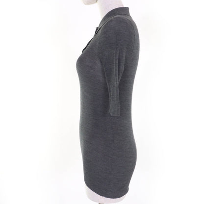 Prada Rhinestone Silk Knit Polo Shirt
