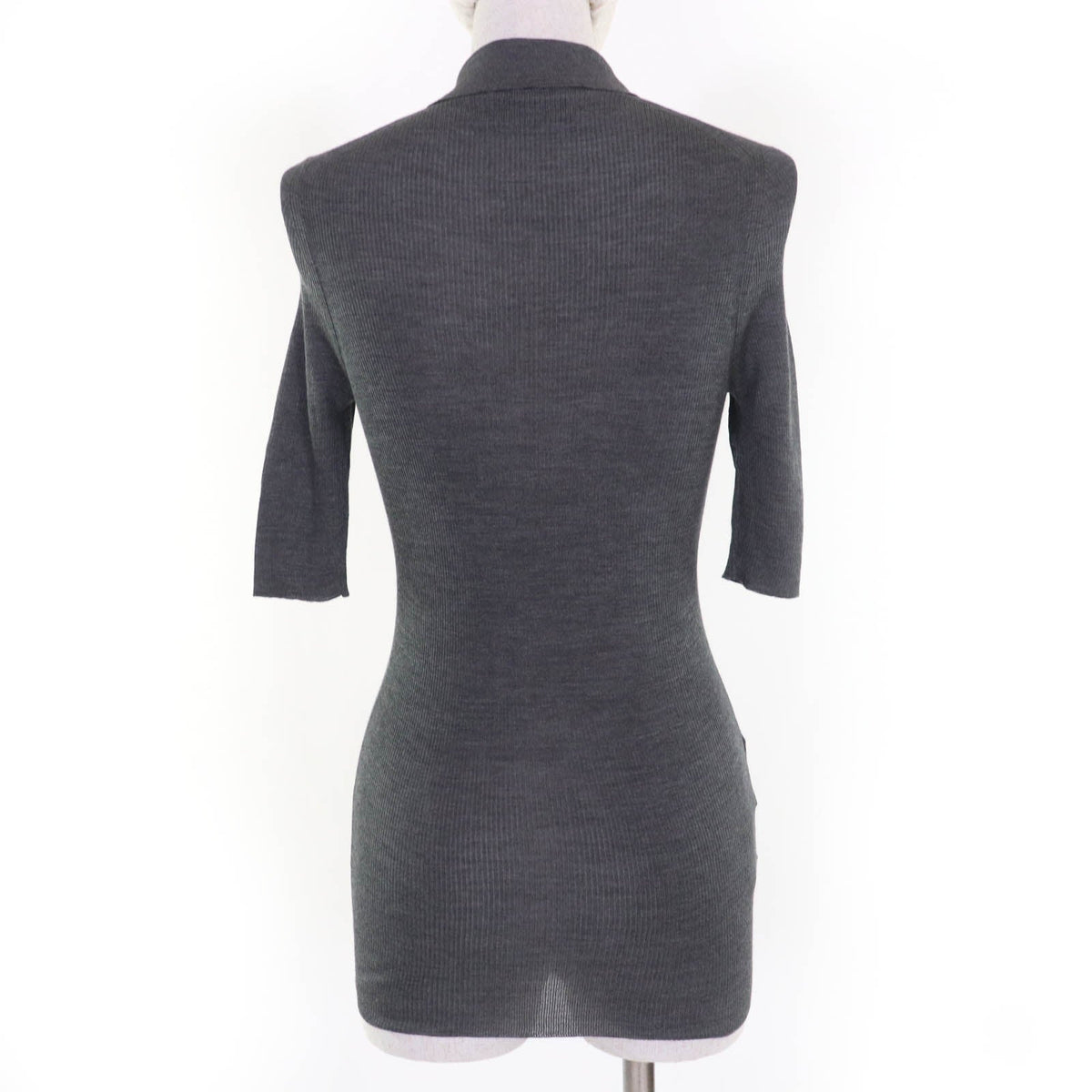 Prada Rhinestone Silk Knit Polo Shirt
