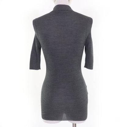 Prada Rhinestone Silk Knit Polo Shirt