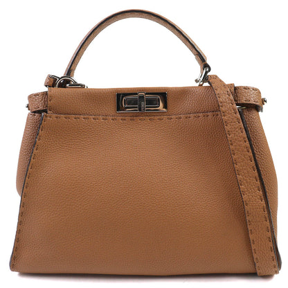 Fendi Peekaboo Leather 2way Handbag