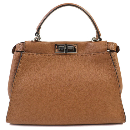 Fendi Peekaboo Leather 2way Handbag