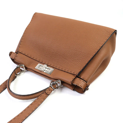 Fendi Peekaboo Leather 2way Handbag