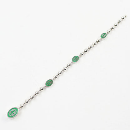 Gucci Interlocking G Ball Chain AG925 Bracelet Size 17