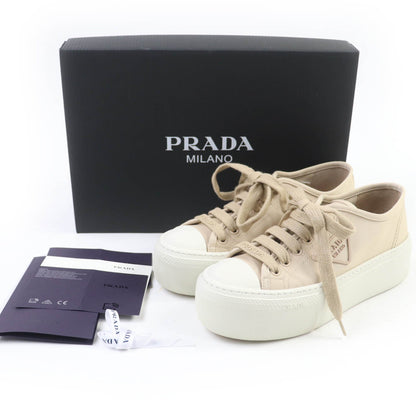 Prada Triangle Logo Fabric Sneakers