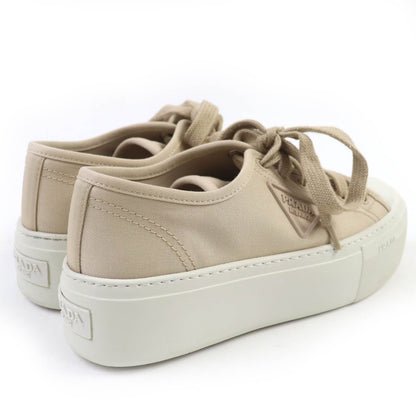 Prada Triangle Logo Fabric Sneakers