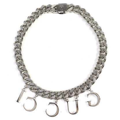 Gucci Script Logo Interlocking G Necklace Accessories