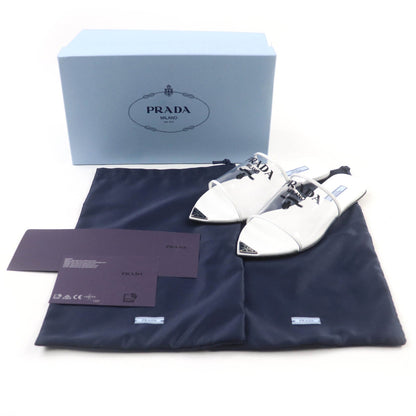 Prada Triangle Logo Leather Sandals