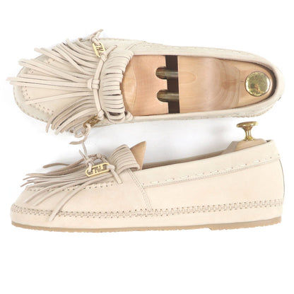 Fendi Olock FF logo Nubuck Leather Loafers