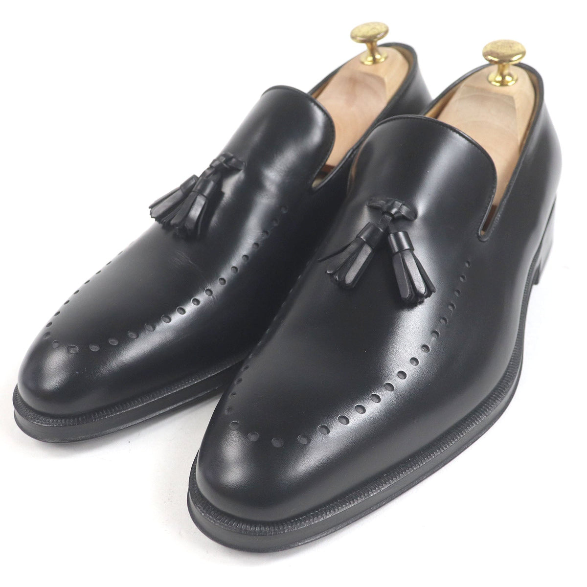 Gucci Tassel Leather Loafers