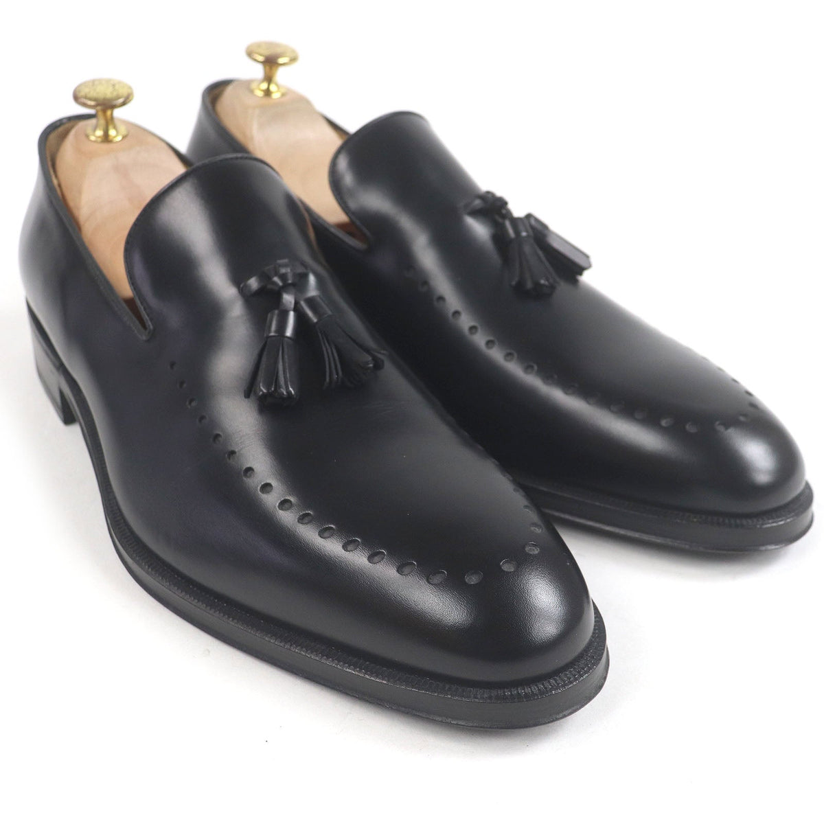 Gucci Tassel Leather Loafers