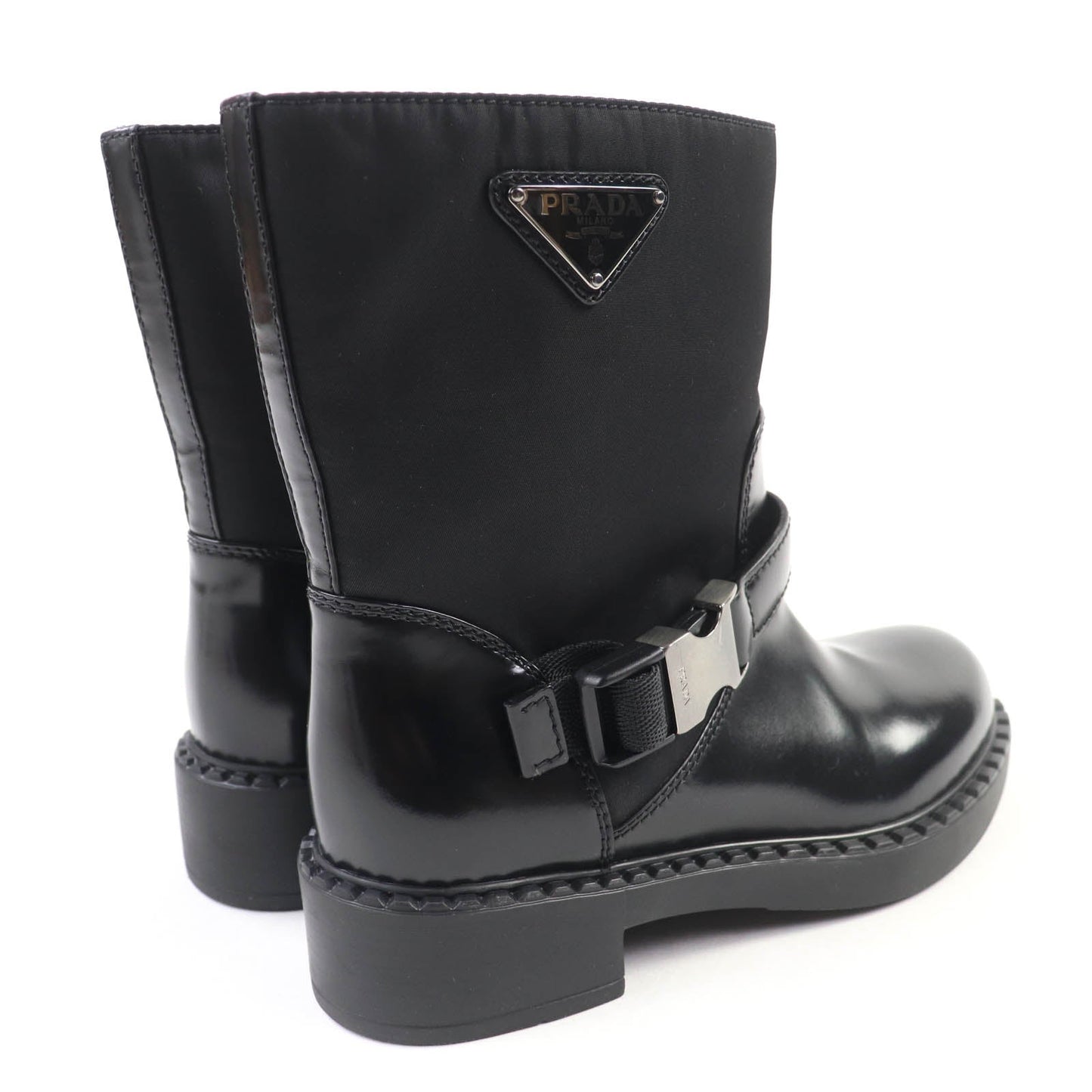 Prada Re-Nylon Leather Boots