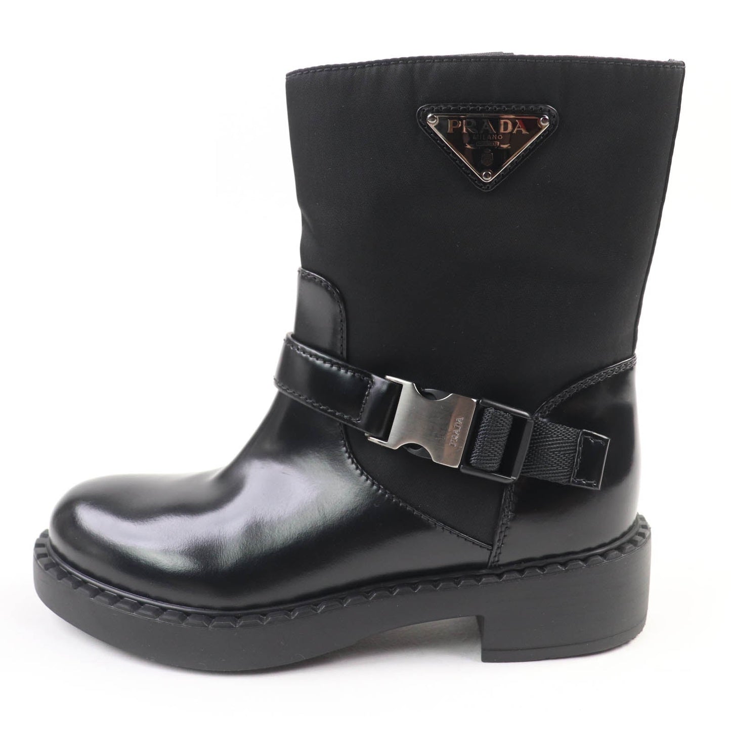 Prada Re-Nylon Leather Boots