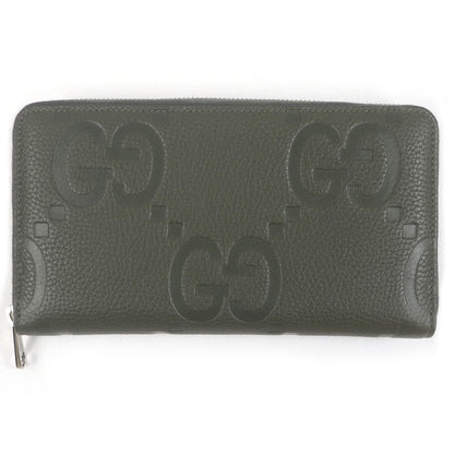 Gucci Jumbo GG Leather Long Zip Wallet
