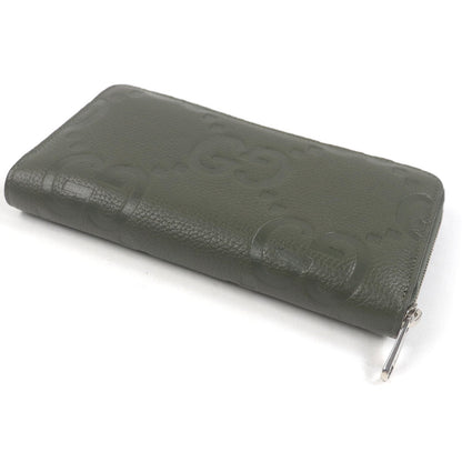 Gucci Jumbo GG Leather Long Zip Wallet