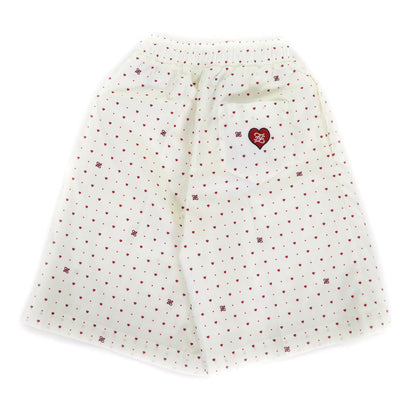 Fendi Logo and heart print Polyester Shorts