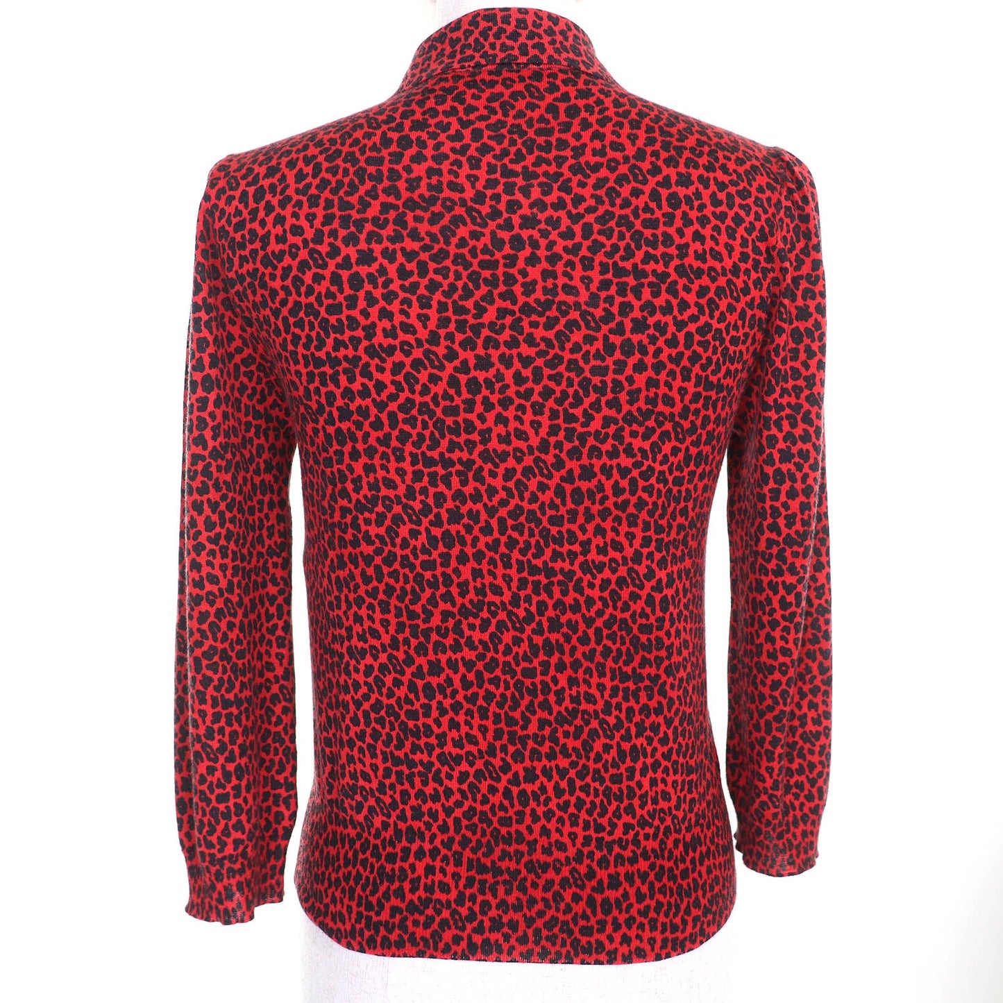 Christian Dior Leopard Pattern Bee Embroidery Cashmere Knitwear