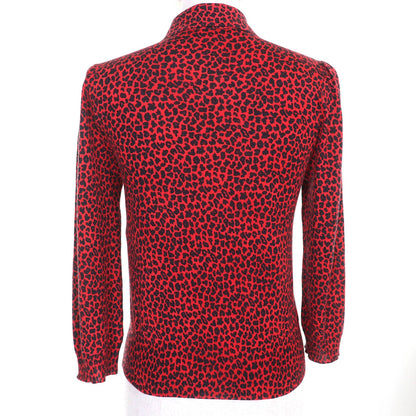 Christian Dior Leopard Pattern Bee Embroidery Cashmere Knitwear