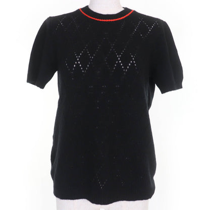 Prada Wool Knit Short Sleeve Top